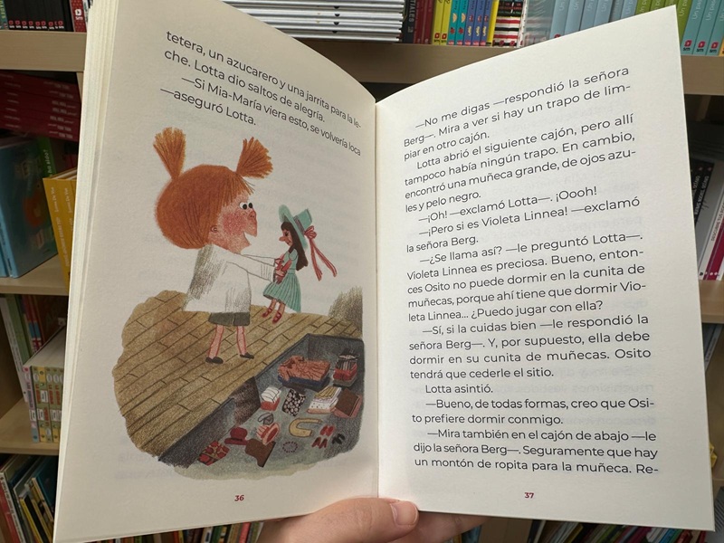 Lotta en la calle de los alborotadores. Interior libro