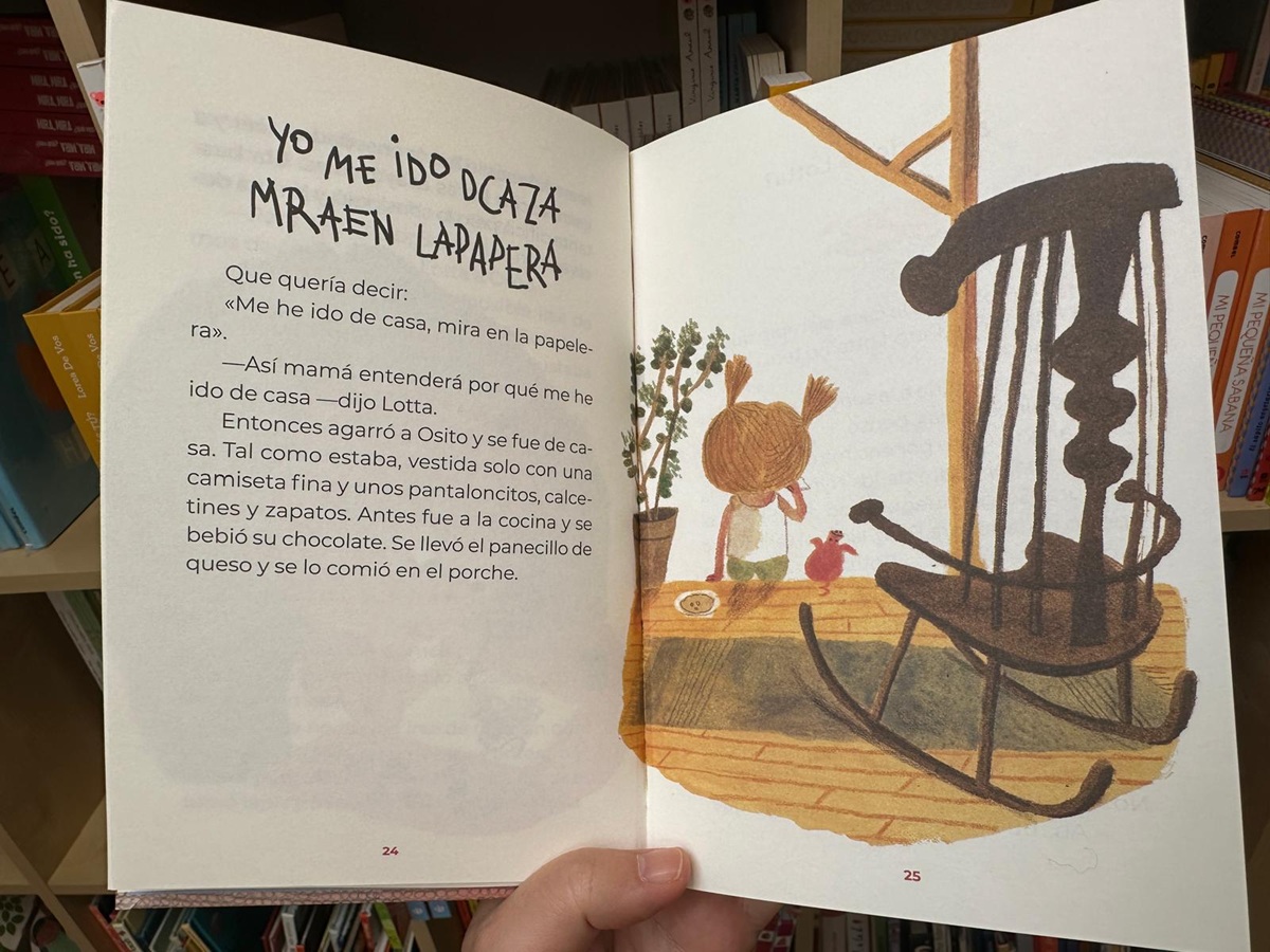 Lotta en la calle de los alborotadores. Interior libro