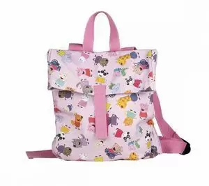 MOCHILA MINI MESSENGER PEPPA PIG ROSA