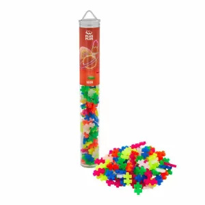 PLUS PLUSTUBO NEON MIX 100 PIEZAS