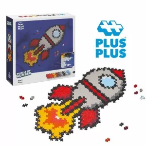 JUEGO PUZZLE BY NUMBER: COHETE PLUS PLUS