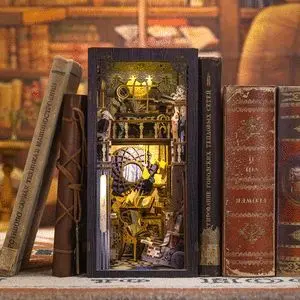 MAQUETA BOOK NOOK CON LUZ BIBLIOTECA NEBULA