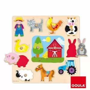 PUZZLE SILUETA GRANJA 12 PIEZAS