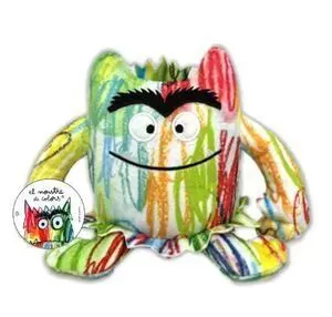 MONSTRUO DE COLORES PELUCHE MULTICOLOR 15 CM