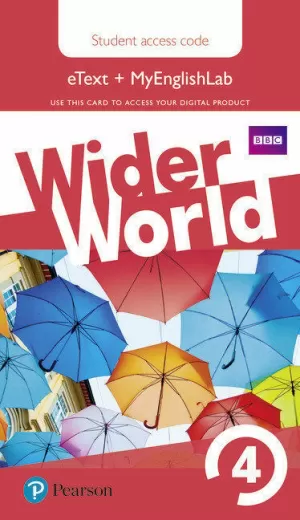 WIDER WORLD 4 MYENGLISHLAB & EBOOK STUDENTS' ACCESS CARD