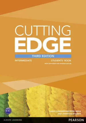 CUTTING EDGE 3RD EDITION INTERMEDIATE STUDENTS' BOOK WITH DVD AND MYENGL