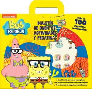 BOB ESPONJA MALETIN DE CUENTOS ACTIVIDADES Y PEGATINAS