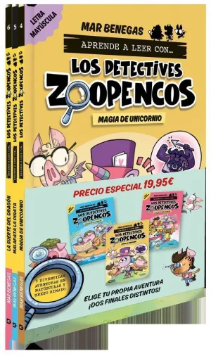 PACK APRENDE A LEER CON LOS DETECTIVES ZOOPENCOS 4 5 Y 6 EN