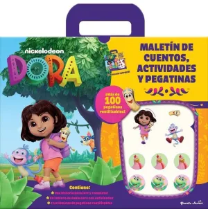 DORA MALETIN DE CUENTOS ACTIVIDADES Y PEGATINAS