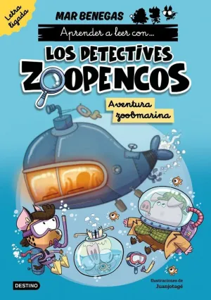 APRENDER A LEER CON... LOS DETECTIVES ZOOPENCOS. LETRA LIGADA 1. AVENTURA ZOOBMA