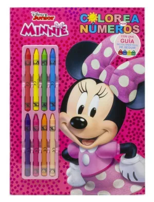 MINNIE. COLOREA POR NÚMEROS CON CERAS
