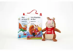 LA PANDILLA DE LA ARDILLA. PACK RASI OLIMPIADAS 2 TÍTULOS + MUÑECO
