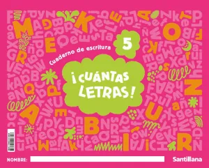 CUANTAS LETRAS NIVEL 5 5AÑOS 25 MIS LETRAS