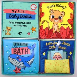 MY FIRST BABY BOOKS THREE INTERACTIVE BOOKS FOR LITTLE ONE