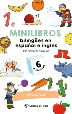 MINILIBROS BILINGÜES EN ESPAÑOL E INGLES MIS PRIMERAS PALA