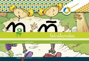 LETRILANDIA CUADERNO 2 DE ESCRITURA (CUADRICULA)