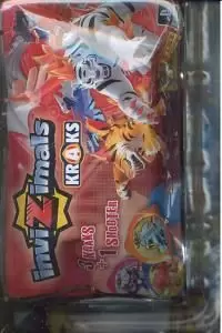 INVIZIMALS PACK 4 SOBRES+ PORTA KRAKS