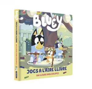 BLUEY. LLIBRE DE CARTRÓ AMB SOLAPES - JOC A L'AIRE LLIURE