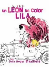 UN LEÓN DE COLOR LILA