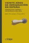 VEINTE AÑOS DE INMIGRACION EN ESPAÑA