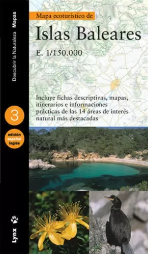 MAPA ECOTURISTICO DE LAS ISLAS BALEARES (CASTELLANO / INGLES