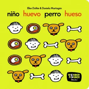 NIÑO, HUEVO, PERRO, HUESO