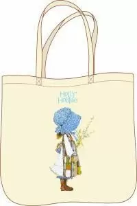 BOLSA BEIGE MUÑECA AZUL HOLLY HOBBIE