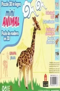 JIRAFA MINI ANIMAL PUZZLE MADERA 3D JIRAFA MINI ANIMAL PUZZLE MADERA 3D